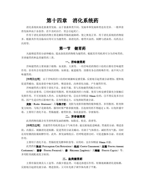 14:消化系统用药