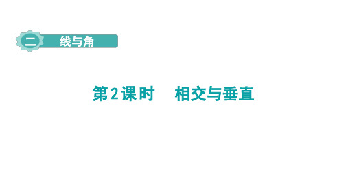 北师大版四年级上册数学2.2相交与垂直(课件)