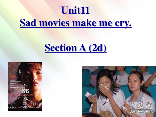 2014人教版新目标英语九年级Unit11  Sad movies make me cry Section A (2d-3c)