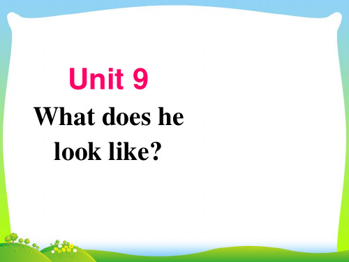 新人教版七年级英语下册 Unit 9 What does he look like Section A 2(31张PPT).ppt