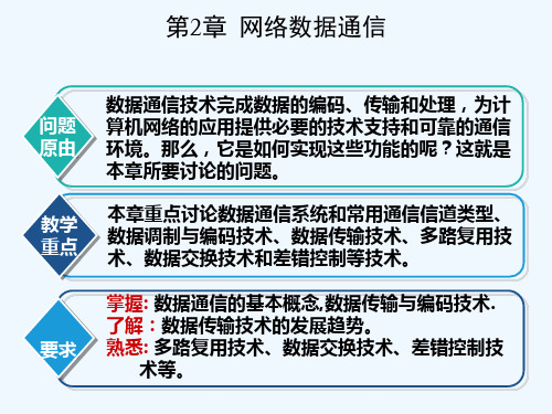 计算机网络基础教程-第2章网络数据通信精品PPT课件