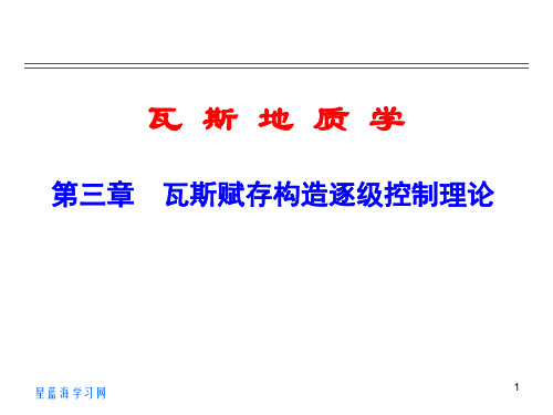 瓦斯地质学第三章瓦斯赋存构造逐级控制理论