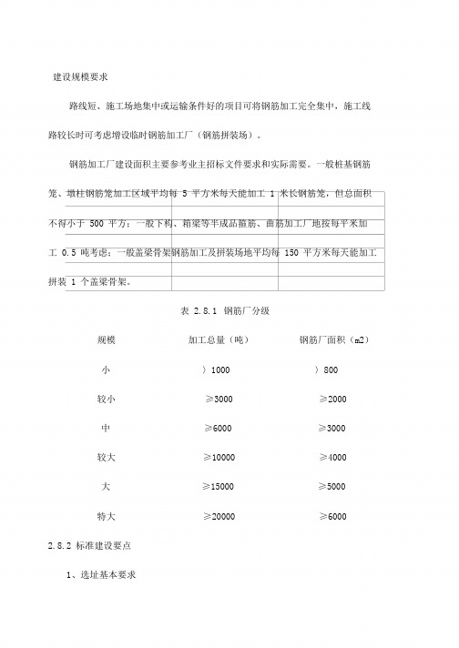 钢筋加工厂标准化设