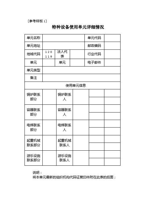 特种设备管理人员任命参考样板