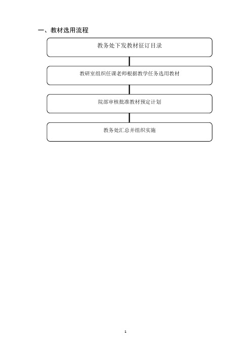 一、教材选用流程