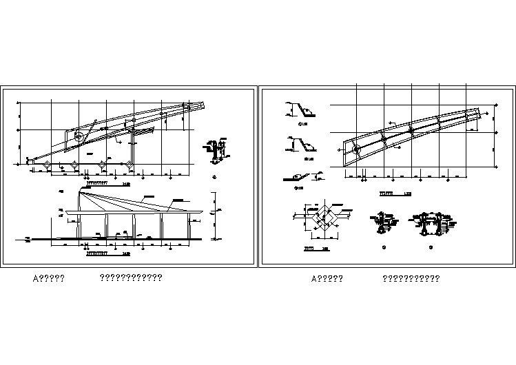 【设计图纸】 景观小品设计施工图-亭廊146(精选CAD图例)