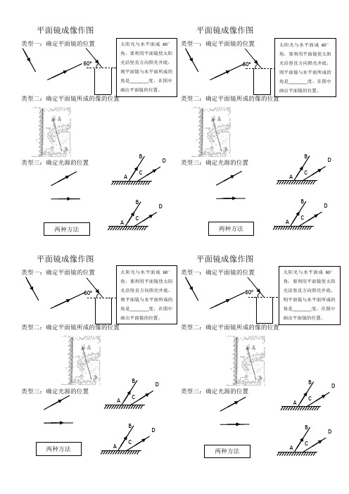 平面镜成像作图