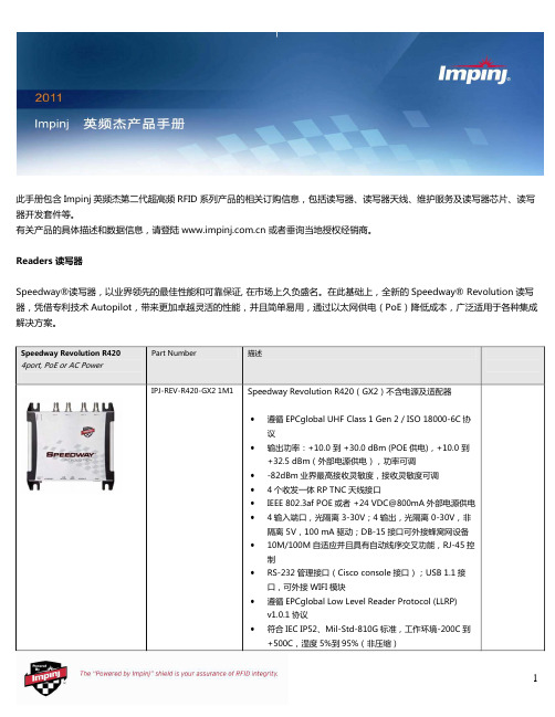 Impinj 英频杰产品手册