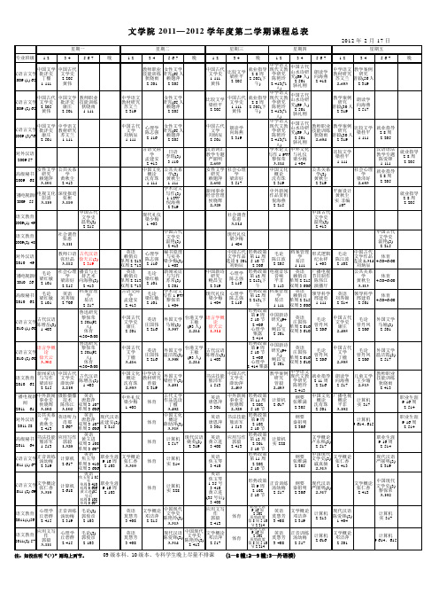 课程总表11-12二-20120117