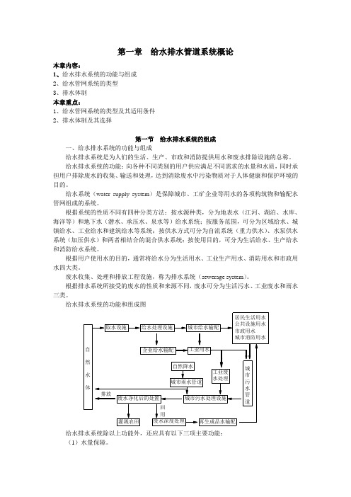 给水排水管道系统概论