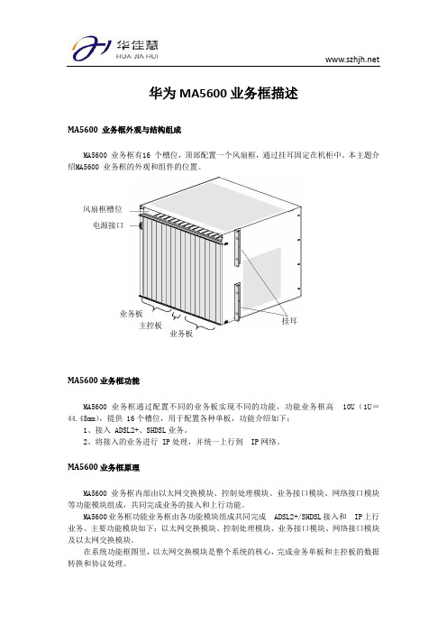 华为MA566业务框描述