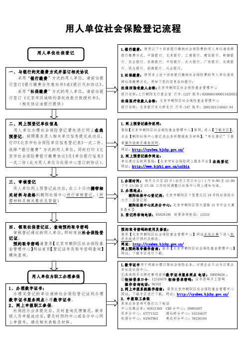 用人单位社会保险登记流程