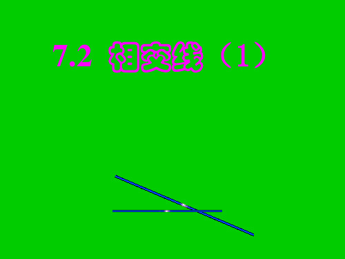 冀教版七年级下册 7.2相交线 (1)课件   (共50张PPT)