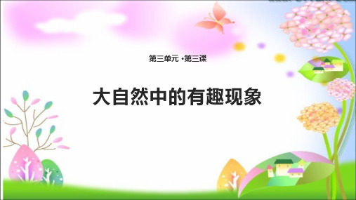 最新首师大版小学二年级下册道德与法治3 大自然中的有趣现象 课件