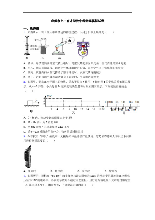 成都市七中育才学校中考物理模拟试卷