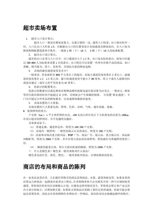 (店铺管理)2020年超市连锁]超市卖场布置