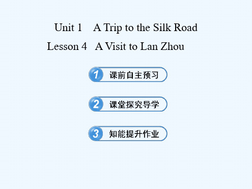 Unit1ATriptotheSilkRoadLesson4AVisittoLanzhou课件2