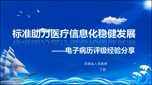 标准助力医疗信息化稳健发展——电子病历评级经验分享-丁岩