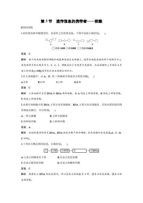 课时作业4：2.3 遗传信息的携带者——核酸