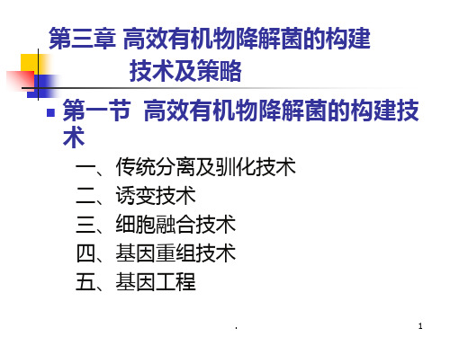 高效菌筛选方法及策略PPT课件