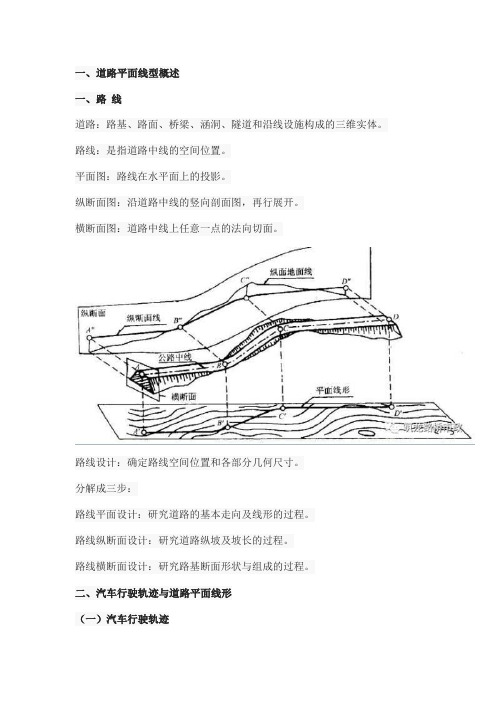 道路平面线型概述