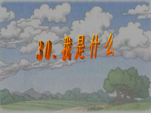 《我是什么》PPT课件