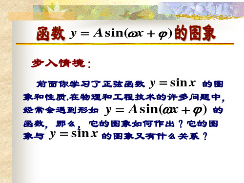 y=Asin(wx+b)的图象和性质1