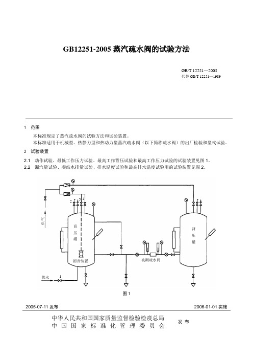 GB12251-2005蒸汽疏水阀的试验方法