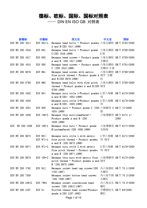 DIN-EN-ISO-GB-对照表