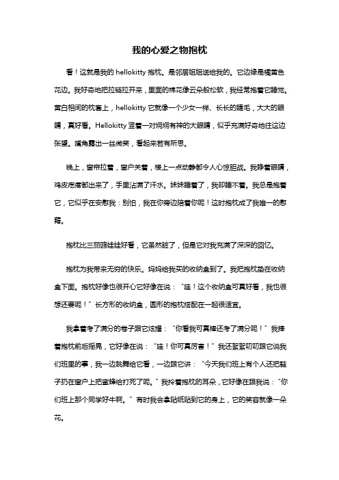 我的心爱之物抱枕作文