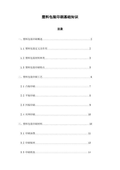 塑料包装印刷基础知识