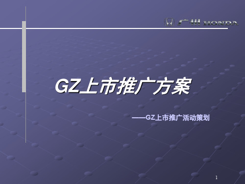 《广州本田奥德赛汽车上市推广活动策划方案》(PPT87页)