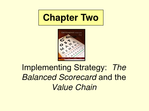 Implementing Strategy The Balanced Scorecard and the Va