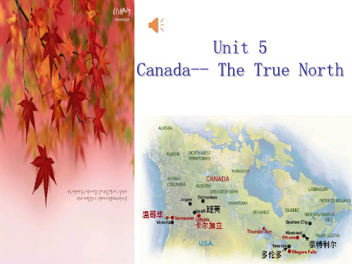 高中英语《unit 5 Canada-- The True North》优质教学课件设计