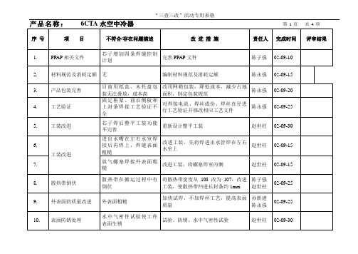 “三查三改“改进措施汇总表(3)