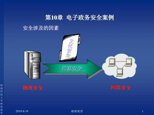 第10章 电子政务安全案例之安全涉及的因素.ppt