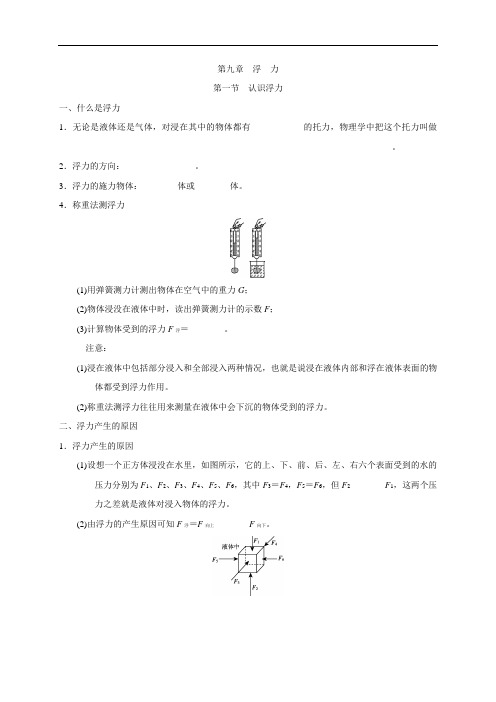 第九章 —2021春(安徽)沪科版八年级物理下册检测