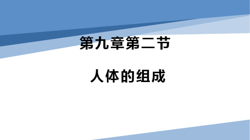 9-2人体的组成-2022-2023学年七年级生物下册教学课件(苏科版)