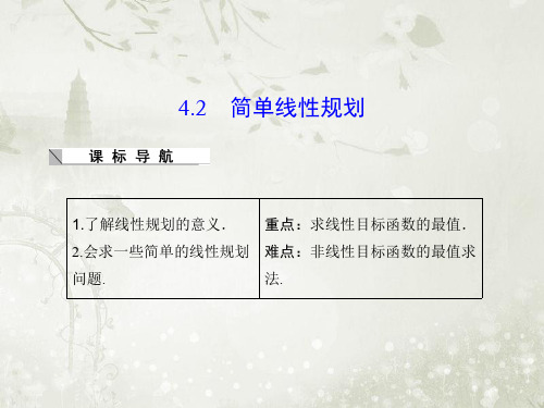 高中数学必修五北师大版 简单线性规划课件(36张)