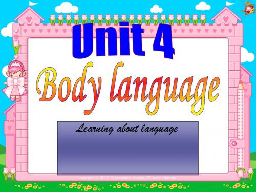 高一英语body-language课件4