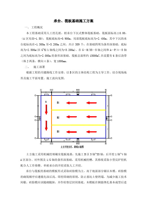 承台、筏板、基础施工方案