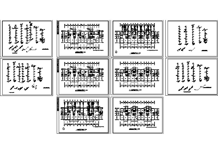 东北住宅楼施设计全套施工cad图