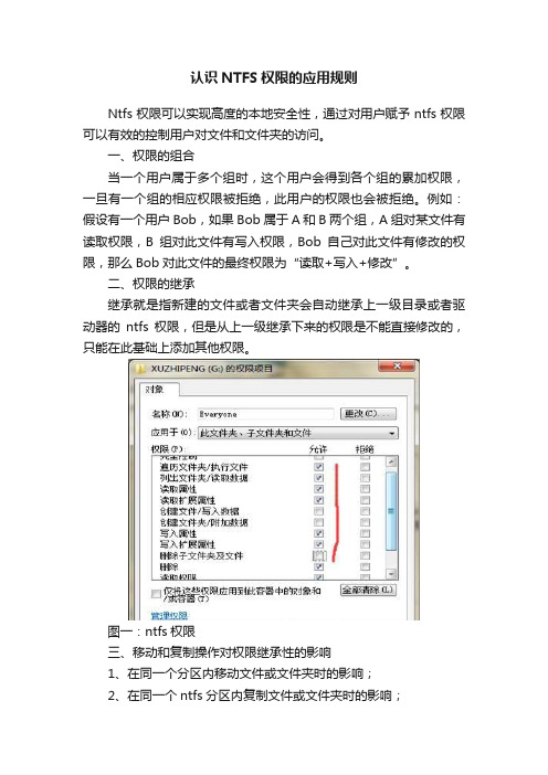 认识NTFS权限的应用规则