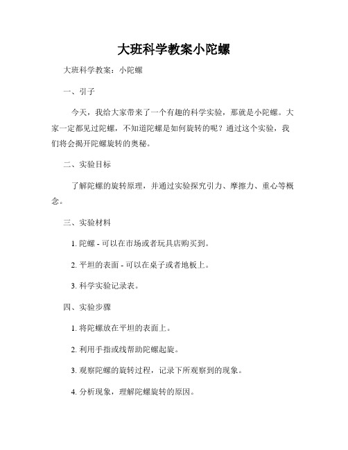 大班科学教案小陀螺 (2)