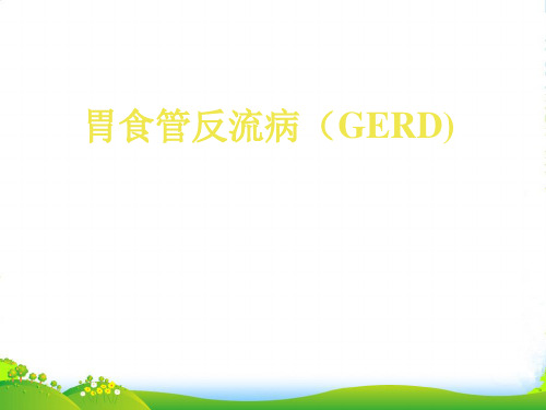 胃食管反流病GERD-final-医学课件