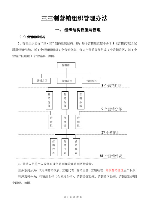 三三制营销组织管理办法-全新企业营销解决方案