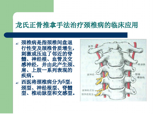 龙氏正骨推拿手法ppt课件