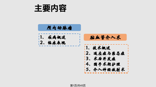 脑血管介入治疗PPT课件