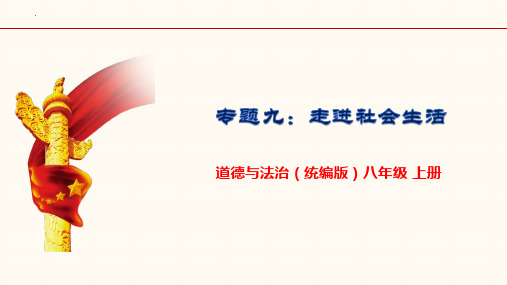 专题九 走进社会生活(课件精讲)-中考道德与法治一轮复习讲练测(部编版)