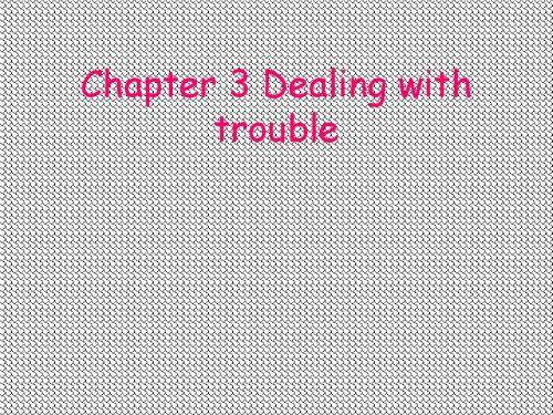 Chapter3《Dealingwithtrouble》课件2(15页)(牛津上海八年级上)